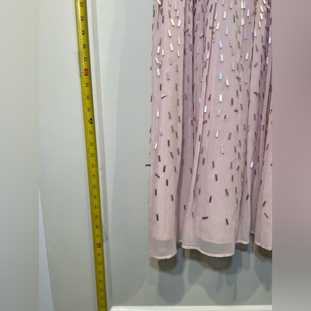 French Connection Sequin Chiffon Street Chic Party Dress Fun Stylish New - Picture 3 of 7